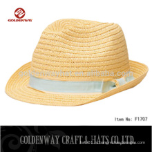 Фабричная поставка Дешевая бумага Straw Fedora hat